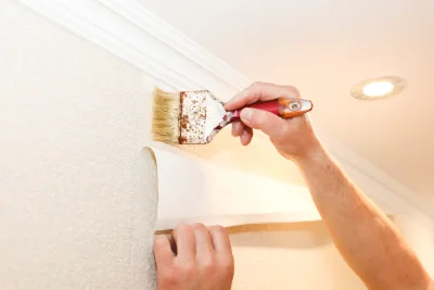 Pose de papier peint à Cahon — revêtements muraux et toiles de verre
